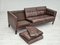 Danish 3-Seater Sofa in Brown Leather, 1970s 14