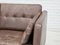 Dänisches 2-Sitzer Sofa aus Braunem Leder, 1970er 22