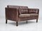 Danish 2-Seater Sofa in Brown Leather, 1970s, Image 3