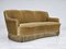 Danish 3-Seater Banana Sofa in Green Velour, 1970s, Image 16