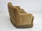 Danish 3-Seater Banana Sofa in Green Velour, 1970s, Image 9