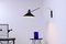 Lampada da parete a forma di graffetta nera e ottone di Anvia, anni '50, Immagine 16