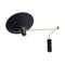 Black and Brass Paperclip Elbow Wall Lamp from Anvia, 1950s, Image 1