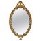 French Louis XV Style Wall Mirror with Brass Frame, 1960s 1