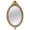 French Louis XV Style Wall Mirror with Brass Frame, 1960s, Image 1