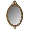 French Louis XV Style Wall Mirror with Brass Frame, 1960s 2