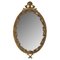 French Louis XV Style Wall Mirror with Brass Frame, 1960s, Image 2