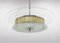 Italian Chrome & Glass Ceiling Light, 1940s, Image 11