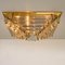 Large Gold-Plated Pyramid Flush Mount from Venini, Italy, 1970s 6