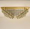 Large Gold-Plated Pyramid Flush Mount from Venini, Italy, 1970s, Image 3