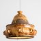 Triangle Brown Terra Ceramic Pendant Light, Denmark, 1970s, Image 2