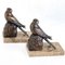 Art Deco Bird Bookends, 1930s, Set of 2 2