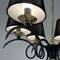 Black Cast Iron and Brass Chandelier from Jean Royere, France, 1950s, Image 13