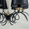 Black Cast Iron and Brass Chandelier from Jean Royere, France, 1950s, Image 14