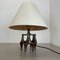 Brutalist Modern Bronze Table Light by Michael Harjes, Germany 1960s 4