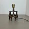 Brutalist Modern Bronze Table Light by Michael Harjes, Germany 1960s 7