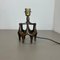 Brutalistische Moderne Tischlampe aus Bronze von Michael Harjes, Deutschland 1960er 7