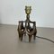 Brutalistische Moderne Tischlampe aus Bronze von Michael Harjes, Deutschland 1960er 9