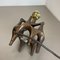 Brutalist Modern Bronze Table Light by Michael Harjes, Germany 1960s 20