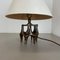 Lámpara de mesa brutalista moderna de bronce de Michael Harjes, Alemania, años 60, Imagen 5