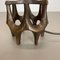 Brutalist Modern Bronze Table Light by Michael Harjes, Germany 1960s 13