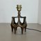 Brutalist Modern Bronze Table Light by Michael Harjes, Germany 1960s 6