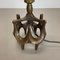 Brutalistische Moderne Tischlampe aus Bronze von Michael Harjes, Deutschland 1960er 16