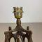 Brutalistische Moderne Tischlampe aus Bronze von Michael Harjes, Deutschland 1960er 14
