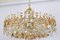 Large Gilt Brass and Crystal Chandelier attributed to Palwa, Germany, 1970s 2