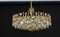 Large Gilt Brass and Crystal Chandelier attributed to Palwa, Germany, 1970s, Image 14