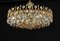 Large Gilt Brass and Crystal Chandelier attributed to Palwa, Germany, 1970s 13
