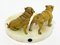 Bulldogs de bronce sobre base de ónice atribuidos a Vrai, Francia, años 20, Imagen 3