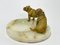 Bronzene Bulldoggen auf Onyxsockel, Vrai zugeschrieben, Frankreich, 1920er 2