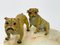 Bulldogs de bronce sobre base de ónice atribuidos a Vrai, Francia, años 20, Imagen 6