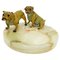 Bronze Bulldogs on Onyx Base attributed to Vrai, France, 1920s, Image 1