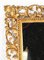 Espejo florentino italiano antiguo de madera dorada, siglo XIX, Imagen 3