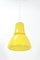 Lámpara colgante amarilla, años 60, Imagen 3