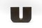 Mid-Century Modern Patinated Copper Letter U, Germany 1960s-1970s 4
