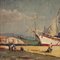 Seascape Painting, Oil on Board, 1967, Oil, Framed 12