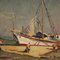 Seascape Painting, Oil on Board, 1967, Oil, Framed, Image 6