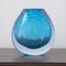 Turquoise Cuffed Murano Glass Vase from Nasonmoretti, Italy, Image 7