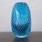 Turquoise Cuffed Murano Glass Vase from Nasonmoretti, Italy 3