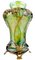 Vase Art Nouveau en Verre avec Incrustation en Bronze, 1900s 4