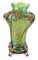 Art Nouveau Glass Vase with Bronze Overlay, 1900s 2