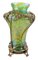 Vase Art Nouveau en Verre avec Incrustation en Bronze, 1900s 2