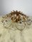 Gilt Iron & Glass Ceiling Light from Banci, Italy, 1980s 10