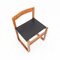 Vintage Wood & Skai Chairs, 1960s, Set of 6 17