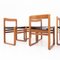 Vintage Wood & Skai Chairs, 1960s, Set of 6 6