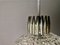 Lámpara colgante portuguesa Mid-Century de cristal claro, años 60, Imagen 7