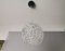 Mid-Century Portuguese Clear Crystal Glass Pendant Lamp, 1960s, Image 5
